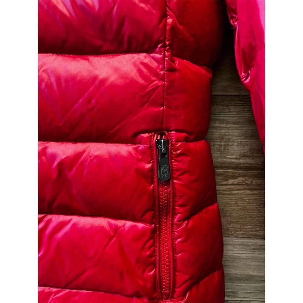Happy Goat Lucky Women's Red Down Puffer Jacket Size S Winter Casual - Picture 2 of 16